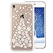 Produktbild Kristall Klar Handyhülle für iPhone 7,CESTOR Transparent Weich TPU Silikon Weihnachten Schneeflocke Muster Hülle Dauerhaft Gummi HandyHülle für iPhone 7/iPhone 8 [4,7 Zoll],Weißer Schnee