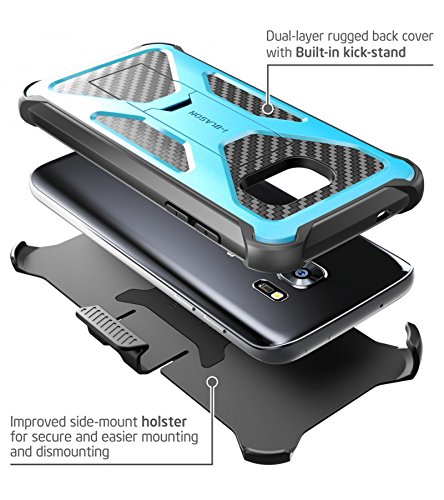 i-Blason Galaxy S7 Edge Prime - Funda para tel fonos m viles de doble capa con kickstand y clip de cintur n color azul reviews i-Blason Galaxy S7 Edge Prime - Funda para tel fonos m viles de doble capa con kickstand y clip de cintur n color azul