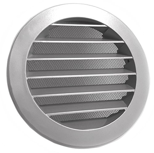 Intelmann Wetterschutzgitter Grau Ø 150 Aluminium (100 125 150 160 200)