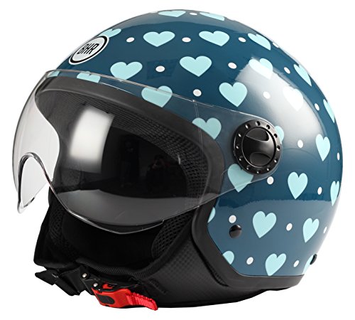 BHR 14290 Casco Demi-Jet Linea One 801, Love, multicolor, talla XS