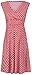 Happy Mama. Women's Maternity Empire Waist Stretch Sleeveless Dress Skater. 110p (Red with Dots, UK 12)