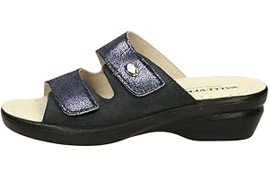 Valleverde 25312 Sandali Ciabatte Donna Pelle Strappi Beige