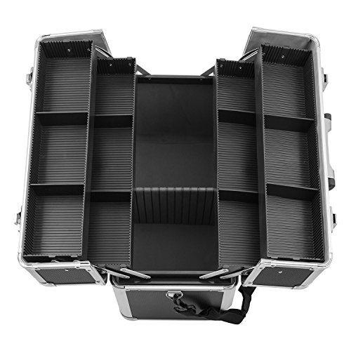 Werkzeugkoffer Alurahmenkoffer Multikoffer Etagenkoffer abschließbar schwarz - 3