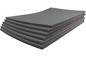 ZESLIV Aislante Térmico Insonorizante Forro Papel Adhesivo para Coche 6 Piezas 50cmx30cm (3mm de Grosor) insonorizantes para automóviles Espuma Aislante Acústico Insonorización para Coche