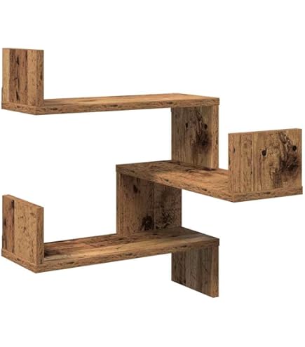 Mensola Angolare Da Parete 115x47x21 Cm - Bianco, Design Moderno Per Soggiorno, Camera O Ufficio