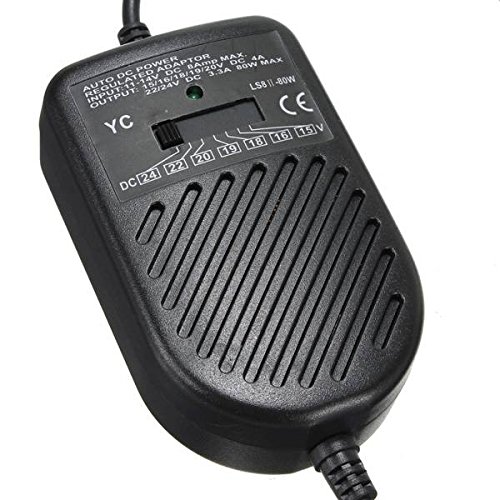 ELEGIANT 80W 15V 16V 18V 19V 20V 22V 24V KFZ Netzteil Auto Laptop Ladegerät Ladekabel mit Adapter für Laptop Notebook OVP - 2