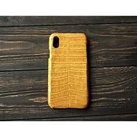 Gelber Alligator Leder Iphone Fall