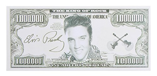 Preisvergleich Produktbild 5 x Elvis Presley Neuheit Geld $1 Million USA Dollars