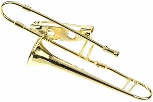 Miniblings Trompette Broche Trompette Trombone + boîte doré - Bijoux Mode Main I Pin Button Pins