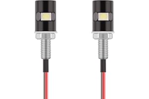 Kinstecks 2 szt. oświetlenie tablicy rejestracyjnej 5050 SMD LED żarówka śruba śruba LED wodoodporne oświetlenie tablicy rejestracyjnej do samochodu motocykla ciężarówki RV ATV-zimna biel