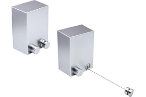 Tendedero MUYIRTED Extensible Tendedero Resistente 4.2mx2, Acero Inoxidable para Tendedero Exterior, Tensores Cuerda Tendedero Retractil para Balcon Jardin Baño Y Lavadero, Plata