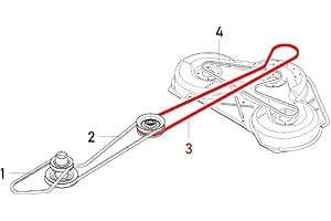 Federal 40 Belt 594977801 for Husqvarna Rider (Intermediate Shaft - Mower)