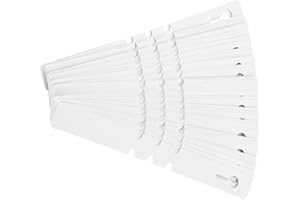 TOPINCN Etichette per alberi in plastica per piante, 100 unità, per avvolgere intorno a appendere, decorazione da giardino, etichette riutilizzabili, decorazione prato, 21 x 2 cm, bianco