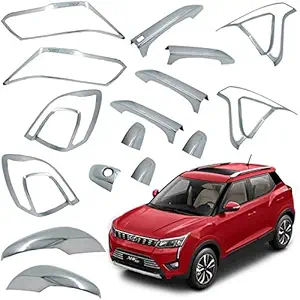 FireAxe -OWINS Exterior Chrome Accessories Combo Kit Suitable for Mahindra XUV-300