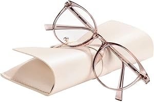 FONHCOO Lunettes Anti Lumière Bleue Femme et Homme, TR90 Ultra-légère Repos Verres Transparent Unisexe Anti-fatigue Stylé Écran Protection UV