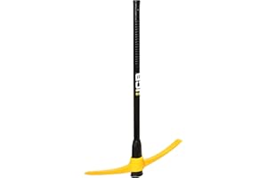 JCB Professional 7lb Chisel & Point Pick Axe - Metal Long Handle Heavy Duty Site - Gardening Tools - For Home Improvements, Demolition, Hand Pick Axe Tool, Trench, Root Breaker, Log Split, Pry, Chop