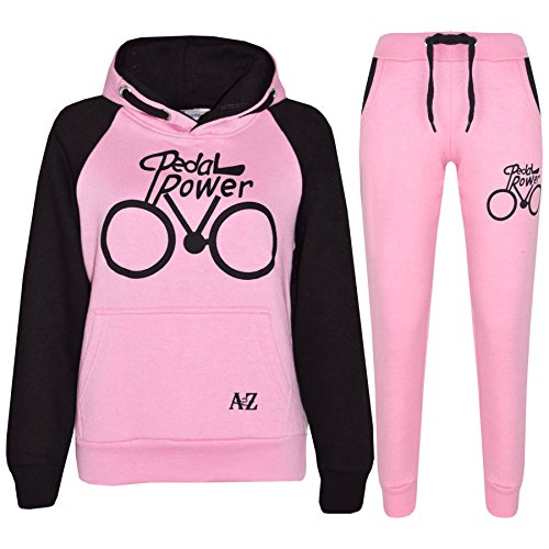 A2Z 4 Kids Enfants Garçons Filles Survêtement Designer Pedal Power Imprimer Sweat À Capuche & Bottom Jogging Costume Joggers Âge 5 6 7 8 9 10 11 12 13 Ans