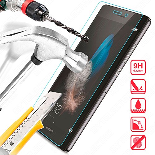 Bytelectro - Protector Pantalla CRISTAL TEMPLADO Premium Huawei ASCEND P8 LITE