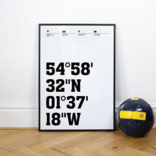 Newcastle 'St James Park' Stadium Coordinates, Prints and Posters, Football Gifts By Dinkit