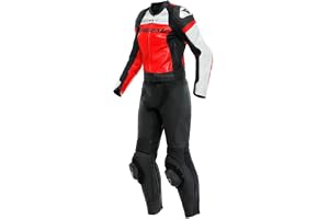 Dainese Mirage Tvådelad Damer Motorcykel Läder Kostym, schwarz/rot/weiß, 40