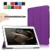 Produktbild Infiland Huawei MediaPad M2 (10 Zoll) Tablet Hülle Case-Ultra Dünn Tri-Fold Smart-Muschel PU Leder Ultra Schlank Superleicht Ständer Smart Shell Cover Schutzhülle Etui Tasche für Huawei MediaPad M2 WiFi 25,4 cm (10 Zoll) Tablet-PC(mit Auto Schlaf / Wach Funktion)(Lila)