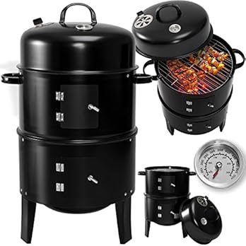 Kesser 3in1 Bbq Holzkohlegrill Grill Smoker Ruchertonne Ruchergrill Grilltonne