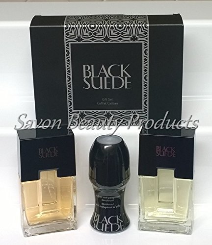 Avon Black Suede Eau De Toilette Spray and Aftershave Lotion Splash Gift Set