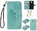 Produktbild für Samsung Galaxy J3 2017 / J330 5.0'' PU Leder Silikon Schutzhülle Handy case Book Style Portemonnaie Design für Samsung Galaxy J3 2017 / J330 5.0'' + Schlüsselanhänger ( DFG (3)