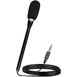 ChenFec Portable Omnidirectional Interview Microphone Recording Mic for iPhone 6s 7 7s iPad Air Pro Android Phones Directiona
