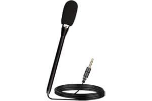 ChenFec Microfono portatile omnidirezionale per registrazione di interviste, per iPhone 6s, iPad Air Pro, cellulari Android