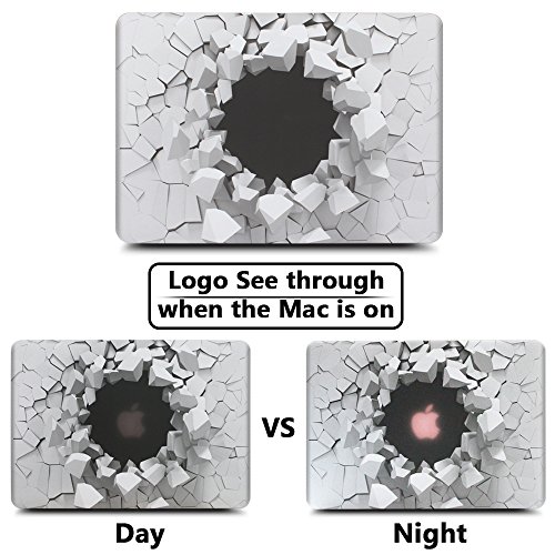 Batianda MacBook Air 13 H  lle  Plastik Hartschale Schutzh  lle Snap Case f  r Apple MacBook Air 13 3 Zoll  Modell- A1466 A1369   3D Stein
