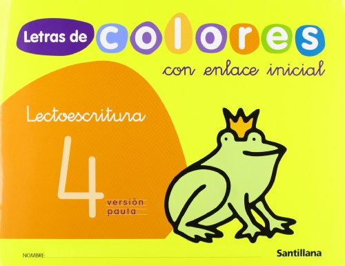 Letras de colores, lectoescritura, Educación Infantil Cuaderno 4