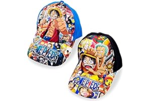 MIOTLSY Cappello Bambino Cappellino Estiv One Piece e Ragazze Baseball Tappo Cotone Cappello da Sole Tappo Bordo Hip-Hop del Berretto da Baseball Regolabile Cappello