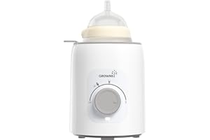 GROWNSY Chauffe-biberon pour bébé - Stérilisateur 6 en 1 - Chauffe-biberon rapide - Garde au chaud la nourriture et le dégivrage - Sans BPA - Avec écran LCD