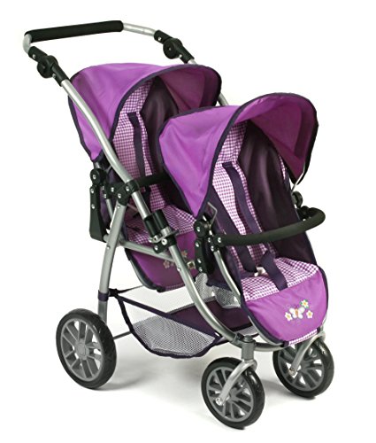 Bayer Chic 2000 689 28 Tandem buggy VARIO, Purple Checker, Lilac