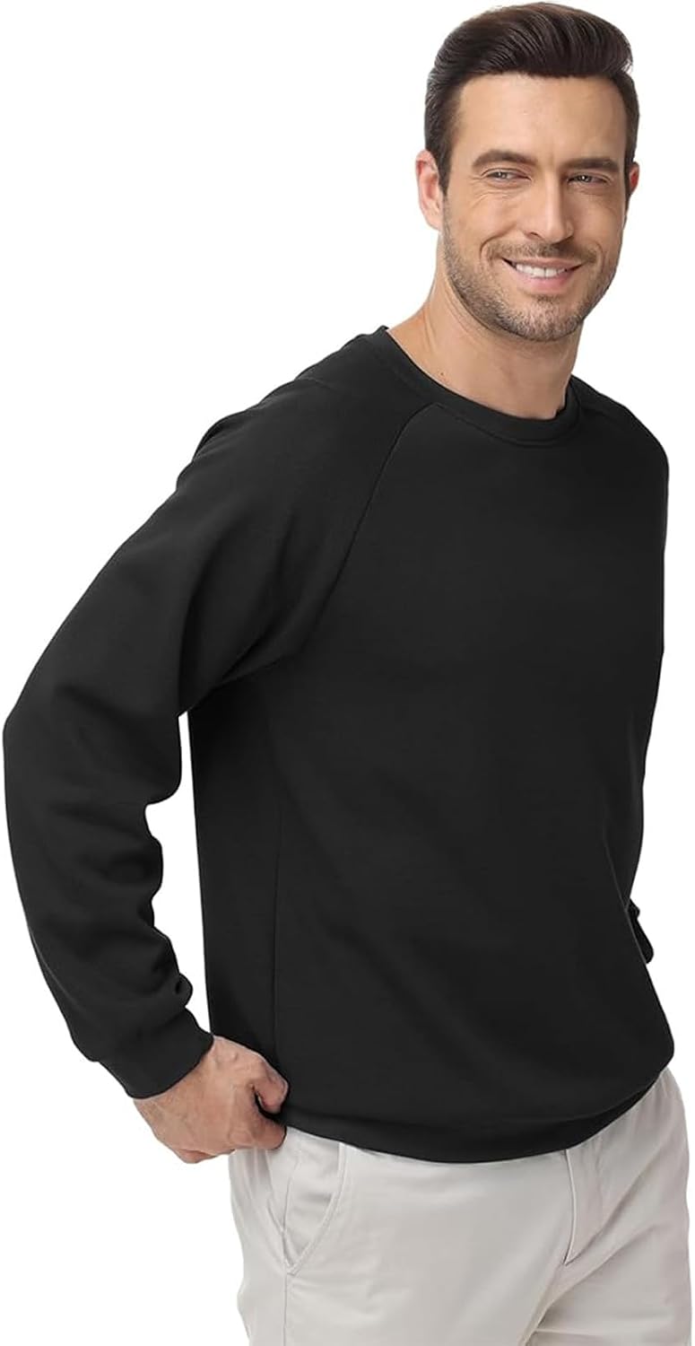 Sudadera de manga larga para hombre, cuello redondo, para pesca, entrenamiento, atletismo, gimnasio, primavera, otoño e invierno
