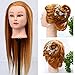 Neverland Professional 22" 100% Synthetic Hair Hairdressing Equipment Styling Head Doll Mannequin Training Head Tools Braiding Cutting Student Practice Model with Clamp