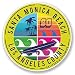 Produktbild 2 x 10cm/100mm Kalifornien Santa Monica Beach Vinyl SELBSTKLEBENDE STICKER Aufkleber Laptop reisen Gepäckwagen iPad Zeichen Spaß #6715