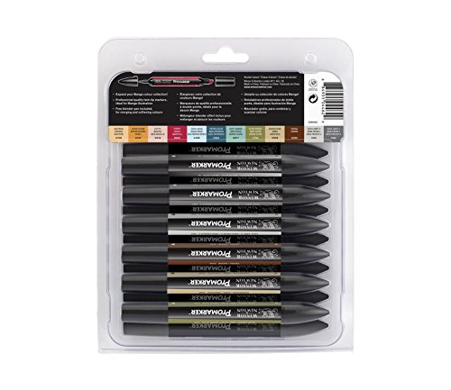 Winsor & Newton ProMarker 12 Farben Set – Manga Extension Pack 2 - 2