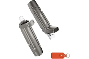 MOVE SPEED 2TB USB C Stick – Hochgeschwindigkeits-USB Stick mit 1.000 MB/s, USB 3.2 Gen2 und Typ-C Dual, Mit Schlüsselanhänger und Ledertasche