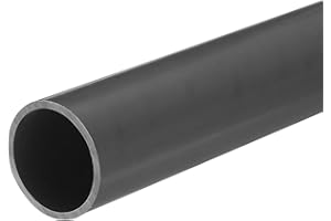 QUARKZMAN Tubo Redondo Rígido de PVC, 28 mm de Diámetro Interior, 32 mm de Diámetro Exterior, 20 cm/8 Pulgadas de Longitud, Gris Claro, Alto Impacto, Funda de Cable