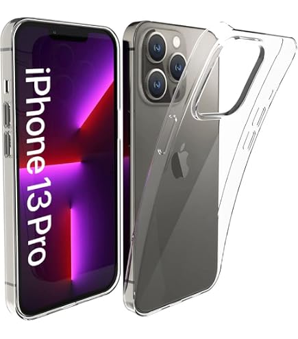 Whioltl Custodia per iPhone 12 Pro Max con confezione da 3 pellicole protettive in vetro temperato, cover trasparente per telefono, antigraffio e antiurto, custodia trasparente di base compatibile con