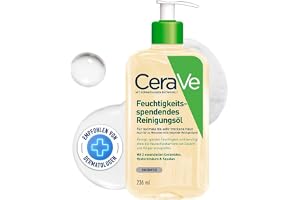 CeraVe återfuktande skummande oljerengöring med Squalane för normal till mycket torr hud 236 ml