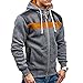 Produktbild Männer Fleece Strickjacke Neuer Stil Langarmshirt Kapuzenpullover Mode warme Pullover Mantel Weihnachten Winter Reißverschluss Kapuzenjacke Herren Winterjacke Felicove