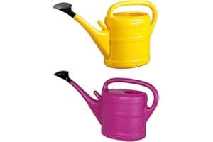 ‎KOVA 2X Gießkanne 10L GELB + LILA + 1x KÜHLSCHRANKMAGNET! Giesskanne Kunststoff für groß & klein Garten & Zimmerpflanzen Gießkannen Gieskanne Gieskannen 10 Liter Watering Can Gieskannen10Liter lr