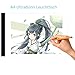Produktbild Leuchttisch,REDKINDER A4 5mm schlank Größe Leuchtkasten ,Leuchtbrett für Zeichnen und Abpausen Tattoo Quilting Leuchttisch USB-Lade Cartoon-Skizze Kalligraphie Tattoo Zeichnung