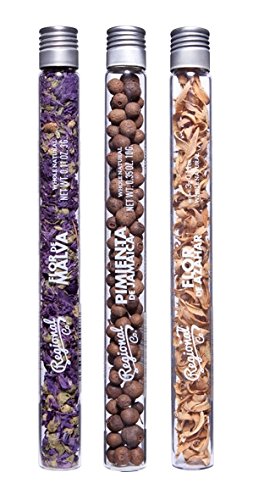 Estuche Vodka Tres Tubos Botánicos Regional Co. 16 GR