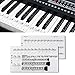 Produktbild 88 Tasten Piano nummeriert Musical Notation transparent Piano Tastatur Aufkleber