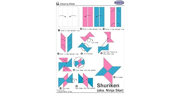 The Museum Outlet Charts Of Origami Shuriken B A3 Poster