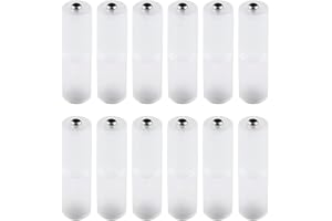 BIAEHIPATE 12 Pcs Battery Holder Converter Transparent Batteries Holder Switcher for AAA to AA Size Emergency Situations